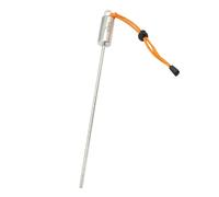 AMSLSIU Dive With Style And Functionality Stainless Steel Diving Stick For Underwater Adventure Shaking Can Also Crisp Sound Underwater Shaker Noise Maker Stainless Steel , Orange , 31.5x2.5cm