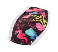 AMSLSIU Diving Strap Cover Snorkel Equipment Adjustable Fit Protects Hair Tension Discomfort Even During Long Swims Diving Strap Cover Mask Straps For Back Of Head , Black , 9x18cm