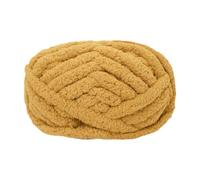 AMSLSIU DIY Creativity with Chunky Wool Yarn Various Projects Soft Suitable for Tapestry Hand Knit and Home Decor Crocheting Cushion Rug Making Tapestry Hand Knit, Ginger Yellow, 25.6 m