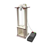 AMSLSIU DIY Elevator Model Kits Kids Science Kits Fun Interactive Toy Enhances Communication Skills Parent Child Collaboration DIY Elevator Model Building Kit Kids Science