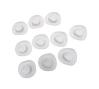 AMSLSIU Doll House Mini Cowgirl Hat Party Accessory Creative Decorations Mini Cowboy Hats Stylish Doll Dress Up House Cowgirl Hat Cake Topper 30cm , White , 5.5x4.4cm