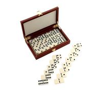 AMSLSIU Dominoes Set Educational Tool Artwork Gift For Family Game Night 28 Pieces Cards Entertainment Fun Dominoes Set Is Both Stylish And Practical For Adults Kids With 28 Pieces Cards