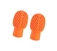 AMSLSIU Drum Mallets Percussion Mallet Bell Hand Drumstick Dampeners Drum Mute Practice Tips Durable For Practice Head Musical Instrument Accessoy Replacement, Orange, 17x32mm