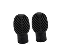 AMSLSIU Drum Mallets Percussion Mallet Bell Hand Drumstick Dampeners Drum Mute Practice Tips Durable For Practice Head Musical Instrument Accessoy Replacement, Black, 17x32mm