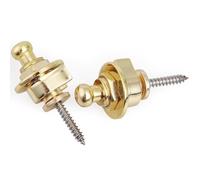 AMSLSIU Durable 2PCS Strap Lock for Electric Guitar Bass Investment, Gold, 2 Pcs