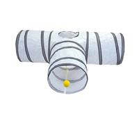 AMSLSIU Durable Cat Tunnel Tube With T Shape 3 Way Giving Kittens And Small Animals Fun Space To And Play Cat Tunnel Tube Guinea Pig Collapsible Portable