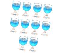 AMSLSIU Durable Dollhouse Cups Include Miniature Water Cups Pretend Play And Creative Dollhouse Scenarios Doll House Accessories Decor Valentines Day Gifts For Kids, Blue