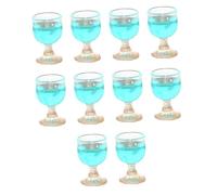 AMSLSIU Durable Dollhouse Cups Include Miniature Water Cups Pretend Play And Creative Dollhouse Scenarios Doll House Accessories Decor Valentines Day Gifts For Kids, Light Blue