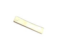 AMSLSIU Durable Fingerboard Fret Press Caul Insert Alloy Helps Guitarist Tool For Fretting Durable And Sturdy. SizeApprox. 63x13.5x4mm/2.48x0.53x0.16inch Acoustic Electric Guitar Parts, Gold, 17#