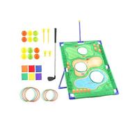 AMSLSIU Durable Sandbag Throwing Toys Featuring Foldable Cornhole Board 12 Balls And Various Throws Outdoor Recreation Sandbag Game Throwing Bean Bags Throw