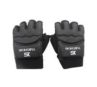 AMSLSIU Durable Wear Resistant Half Finger Boxing Gloves Karate MMA Sparring Adjustable Mitts Half Finger Boxing Gloves For Men Women Grappling Open Palm Taekwondo Sparring