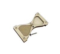 AMSLSIU Early Educational Busyboard with Wooden Hourglass Toy for Sensory Stimulation and DIY Play , Champagner , Type B