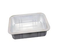 AMSLSIU Efficient Auto Repair Oil Drain Pan Rectangle Oil Drip Pan Heavy For Automotive Maintenance Suitable For Cars Auto Repair Receiving Basin Waste Durable, White, 50x39cm