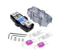 AMSLSIU Efficient Automotive Fuses Box 1 In 2 Out 60A 80A 100A For Custom Power Requirements Made Plastic Guarantees Long Term Fuses Holder Input 1X 0/2/4, w Install Accessory, 49x93mm