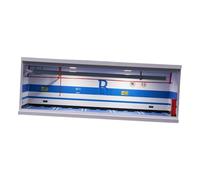 AMSLSIU Elegant 1/64 Model Car Display Case For Simulation Garage Diorama Parking Lot Scene With LED Lighting For Collectors 1/64 Scale Diecast Model Car Case With LED Light