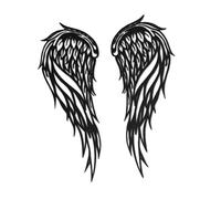 AMSLSIU Elegant Iron Metal Angel Wing Wall Hanging Decoration Gift for Weddings Birthdays Angel Wing Wall Art Halloween Love