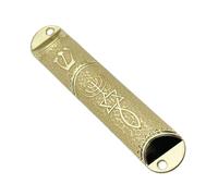 AMSLSIU Elegant Mezuzah Case With Scroll Exquisite Beige Length 10.6cm