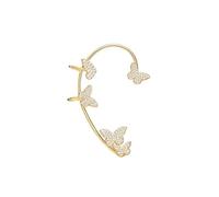 AMSLSIU Elegant Star Style Earbuds Without Ear Holes Exclusive Accessory For Fashion-forward Individuals Classy Clip On Earrings, silvery(left)