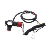 AMSLSIU Emergency Cut-Off Switch Safe Stop Safety Kill Switch With Coiled Lanyard For Motorcycles And Lawn Mowers Kill With Lanyard Safety Tether