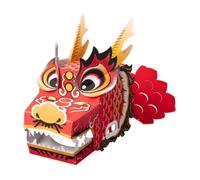 AMSLSIU Encourage Play with DIY Dragon Head Making Pack Unique Gift Idea for Friends and Family Dragon Head Making Craft Kits are DIY Craft Can Kids Promote Brain Development and