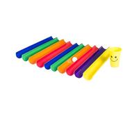 AMSLSIU Engaging Teamwork Group Learning Activities With Colorful Half Pipes Pipeline Challenge Toy For Kids And Teens Outdoor Fun Team Building Activities Games Teamwork Kit Games, 10 Half Pipes