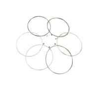 AMSLSIU Enhanced Performance 6pcs Electric Guitar Strings Alloy Wound Silver White E101