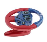 AMSLSIU Entertaining Blue Pretend Driver Toy with Plastic Steering Wheel for Baby Kids