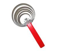 AMSLSIU Ergonomically Designed Horse Brush Metal Curry Comb Comfortable Grip Grooming Dogs Cattle and Horses Can Remove Caked Mud Livestock and Shed Knotted Fallen Hair, 5 Rings