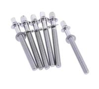 AMSLSIU Essential Snare Drum Screws Drum Tight Set Pack Hardware Parts Suitable For Percussion Instrument DIY Bass Tension Rods With Washers Replacement, Silver, M5x60mm