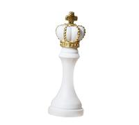 AMSLSIU Exceptional Chessmen Sculpture With Gold Color, White, King Shape