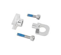 AMSLSIU Exquisite Craft Bike Chain Tensioner Made of Alloy Impact-Resistant and Non-Deforming Aluminum Alloy Bike Chain Adjuster, Silver, 2.6 x 1.8 x 1.5cm