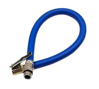 AMSLSIU Extension Hose Universal Tire Inflator With Quick Connect Lock On Adapter Air Compressor Pump Attachment Tire Inflator Hose Clip Connector Quick Inflation, Blue