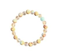 AMSLSIU Fashionable Bead Bracelets Handmade Natural Stone Bracelets Good Luck Fashionable Original Stone Beads Creative Beads