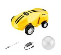 AMSLSIU Fast Monster Car Toy Racing Car Model For Endless Fun On Go ABS 360 ° Mini High-speed Mini Racing Toy, yellow