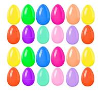 AMSLSIU Fillable Easter Eggs Set 24 Colorful Eggs Kids Activities Fun Gifts for Creative Easter Decor Solutions And Then Put Into Basket To Unique Gift. And