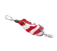 AMSLSIU Fishing Lures Soft Silicone Lifelike Modified Thunder Frog Bait Eye-catching Realistic Tackle Fish Fittings Outdoor, Red White