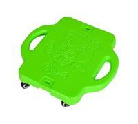 AMSLSIU Floor Board With Handle For Kids Heavy Duty Scooter Rocker Training Equipment Gym Class Playground Backyard Sport Flat Scooter For Kids Children Gym Indoor, Green, 40x43x11cm