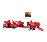 AMSLSIU Friction Powered Truck Friction Cars Presenting Engaging Educational Play For Young Minds Developing Critical Thinking Through Fun Powered Toy Truck, Red, 21.5x5.5x3.5cm