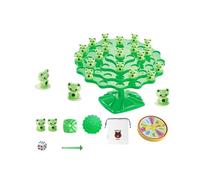 AMSLSIU Frog Balance Toy Attention And Logical Thinking Ability TPR Space Balance Tree Stacking Music Long Term Without Fading, Green Frog