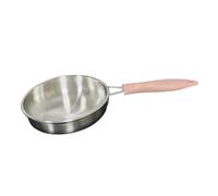 AMSLSIU Frying Pan Sauce Pan Mini Egg Pancake Frying with Non Stick Coating Anti Slip Handle Corrosion-Resistant Easy to Clean Stainless Steel Soup Pot Small Fry Eggs Pots, Pink