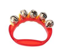 AMSLSIU Fun And Educational Hand Bells For Kids Of All Ages Plastic Jingle Rattle Sleigh Bells Baby Hand Jingle Bells Gift , Red