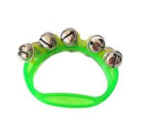 AMSLSIU Fun And Educational Hand Bells For Kids Of All Ages Plastic Jingle Rattle Sleigh Bells Baby Hand Jingle Bells Gift , Green