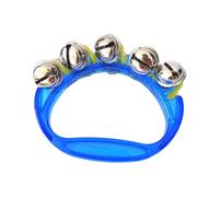 AMSLSIU Fun And Educational Hand Bells For Kids Of All Ages Plastic Jingle Rattle Sleigh Bells Baby Hand Jingle Bells Gift , Blue