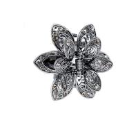 AMSLSIU Hair Claw Butterflies Alloy Vintage Fadeproof Clip Barrettes Eye Catching Metal Clamps Women Office Birthday Gift, Grey