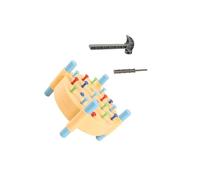 AMSLSIU Hammer Stacking Peg Board Toy Premium Pounding Pegs Color Matching Strike Game Which Can Attract Childrens Attention And Stimulate Interest In Learning.