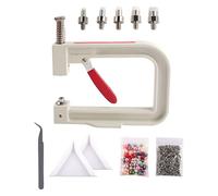 AMSLSIU Handmade Pearl Setting Machine Kits with Various Screws and Accessories for Creative Crafting Projects Pearl Setting Machine Kits Beads Nails Rivet Stud, #20