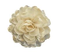 AMSLSIU Handmade Silk Flower Brooch Pin Floral Accessories Weddings Evening Parties And Dances Enhancing Overall And Charm. Brooch Serves As Accessory For Professional Settings, beige