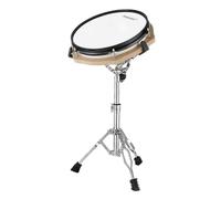 AMSLSIU Heavy Duty Drummers Practice Drum Pad Stand Amazing Stability And Comfort When Practicing Drumming Techniques Mute Silent Drum Practice Training Pad With Stand