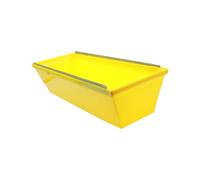 AMSLSIU Heavy Duty Mud Pan 12 Inch with Easy Clean Tapered Sides Fast Knife Cleaning Projects Practical and Convenient. 12 Inch Mud Pan with Scraping Bar Easy Clean