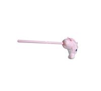AMSLSIU Hobby Horse Riding Toy Plush Stick Animal Crafted Materials Gift Choice For Kids Hobby Horse Stick Is Crafted To Be Lightweight On For Kids Pretend Preschoolers , Pink , 70x30cm